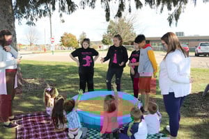 FFA students presenting to ELC students